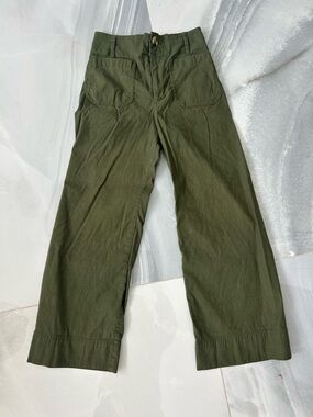 Anthropologie Olive Green The Colette High-Rise Pants